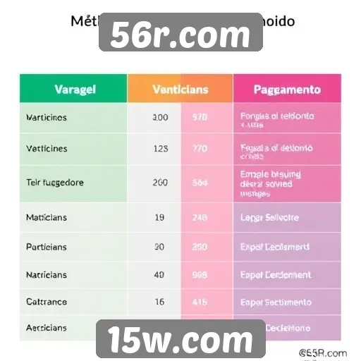 Vantagens e desvantagens dos métodos de pagamento no 56r